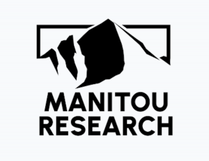 Manitou Research logo with silhouette of mountain