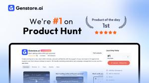 Genstore, an AI-native e-commerce platform, ranked #1 Product of the Day on Product Hunt and emerged as one of the week’s top-trending products #1 on Product Hunt