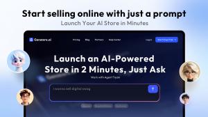 Start selling online with just a prompt
