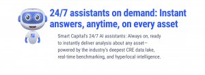 Smart Capital Center's Smarty standing by to provide Deep Research and analsysis on assets and property metrics.