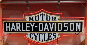 Harley bar and shield neon sign