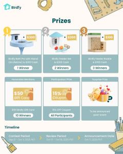 Birdfy DIY Challenge Prizes