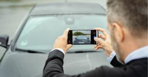 Taking a windshield photo with DriveX