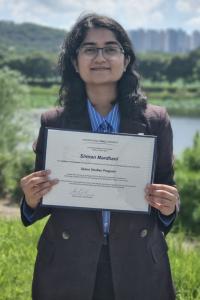 Dr. Kalpana Chawla Scholar Graduates from the International Space University at the Hanyang University Seoul, S.Korea 16 Simran Mardhani's Graduation Diploma