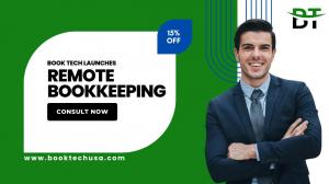 Launch image of Book Tech, highlighting their reliable and efficient remote bookkeeping services for small businesses nationwide.
