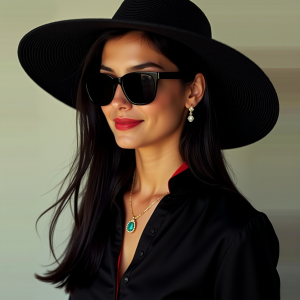 Eylsia Nicolas, an accomplished singer-songwriter and former professional tennis player, has made waves in the music industry, achieving an unprecedented feat with seven songs on the Singer-Songwriter Groover charts in the United States and six of the top ten songs globally Eylsia paraiba necklace