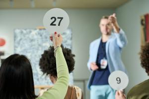 while taking part in bidding