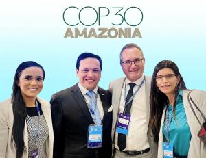 At Rio Innovation Week, pictured from left to right are Cassandra Dewan, Fernando C. Hernandez, Carlos Cabral, and Janaina Ruas Filiponi. Their respective organizations are detailed in the article