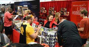 A packed Galaxy Press booth