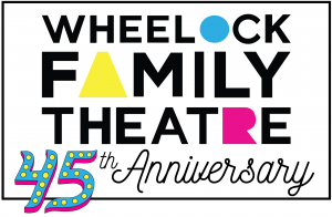 Wheelock Family Theatre 45th Anniversary Logo, white background