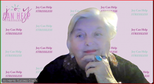 Joy Harris speaking on Zoom