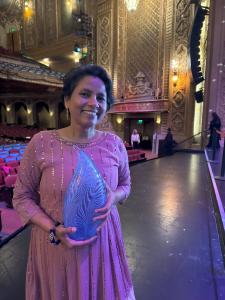 Rita Meher with 2025 Mayor’s Film Award for Outstanding Achievement in Film
