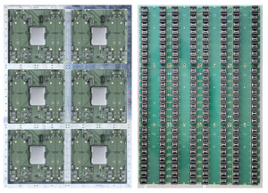 Image of the front and back of the Neumonda Octopus Test Baord that can test four different DRAM technologies at full speed