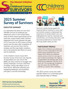 Cover page of survey result report