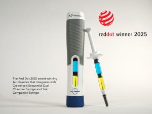 The Credence Sequential DCS allows delivery of two different liquids with a single push., and is compatible with the Dual Chamber Autoinjector