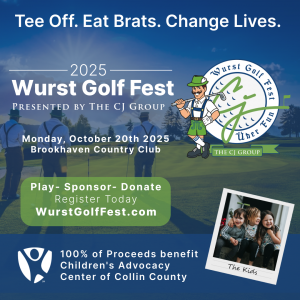 Wurst Golf Fest Charity Golf Tournament, presented by The CJ Group, benefiting Children's Advocacy Center of Collin County