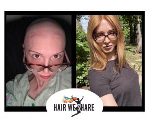 Hair We Share, a Long Island–based nonprofit dedicated to providing high quality human hair wigs free of charge to individuals experiencing medical hair loss, is honored to announce its participation in the Wave Wellness & Beauty Expo Recipient wearing a Hair We Share wig that was made from donated human hair. Events as Waves Wellness & Beauty Expo help to fund manufacturing of these very high quality wigs.