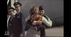 This images show a Vietnam War POWs returning home after years in captivity at the infamous