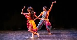 The Jamaica Center for Arts & Learning (JCAL) proudly presents the 16th Annual Making Moves Dance Festival (MMDF2025), a dynamic three-day celebration of cultural expression, healing, and community strength Sahasra Sambamoorthi and Ahtoy Juliana in a sold-out performance at the Rose Nagelburg Theatre. Photo by Gabby Piamonte.