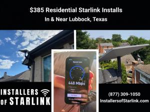 $385 Residential Starlink Installation Services in Lubbock, TX - (877) 309-1050