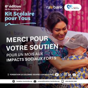 ARTICLE
Rentrée scolaire 2025 : La Fondation La Colombe lance le Complexe scolaire et renforce la campagne Kit Scolaire Pour Tous La présidente de la fondation, Maman Hamida, lors de la distribution de kits scolaires.