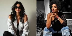 Larissa Lowthorp (left), CEO of AllSight Studios, and Marzella “Miss Pluke” Marzelle (right), CEO of Stingh Management Group, announce their strategic alliance. (Courtesy Photo)