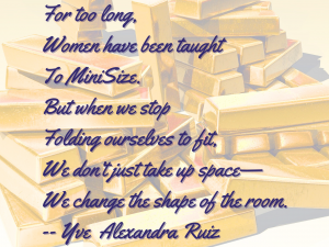 Meme repositioning women's small thoughts to empower them for more, better, and greatness