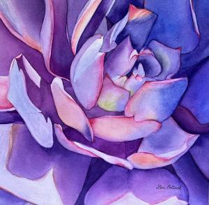 Sunkissed Succulent Lori Pollack Painting