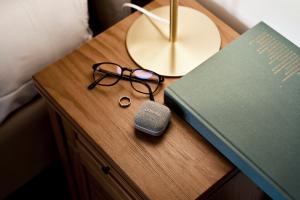 wave lite otc hearing aids on desk