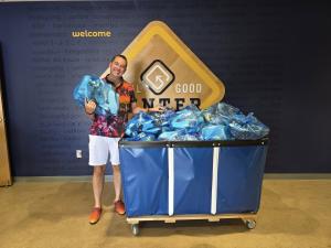 James Sharp Local Good Center Shoe Donation