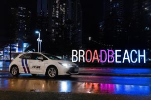RIIDE car at Broadbeach, Gold Coast, QLD.