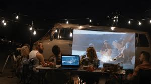 Outdoor Film Projector Screen