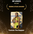 Tootsie The Rapper Wins ‘Rising Star Award’ at Influencer Magazine Awards 2025