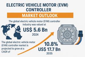 The global electric vehicle motor (EVM) controller market is poised for robust growth over the next decade