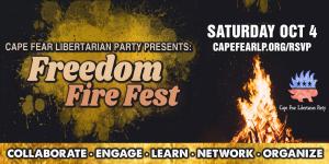 The 2025 CFLP Freedom Fire Fest will be on Saturday, October 4th in Hampstead, NC
