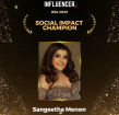 Sangeetha Menon Wins ‘Social Impact Champion’ at Influencer Magazine Awards 2025