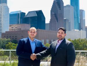 Franklin Urriola, CEO of Brandlog, and Erick Luna, CFO, in Houston ahead of the 2025 Breakbulk Conference, representing Panama on the global stage
