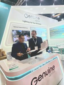 Innolume GmbH (Germany) a pioneer in Quantum Dot (QD) laser technology, and Genuine Optics (US), a top global Optics supplier, today signed a Memorandum of Understanding (MoU) to establish a strategic collaboration focused on high-reliability QD-based 1 Madhav Bhatta and Alexey Kovsh sign MOU