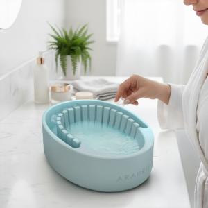Arauris, a wellness and beauty innovation brand, today announced the launch of Arauris Pure, the first facial cold plunge bowl engineered with a separate ice chamber that keeps ice away from direct skin contact, scheduled for November 17, 2025 Arauris Pure ice facial bowl on a countertop