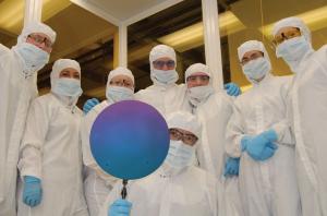 Rogue Valley Microdevices team with 300mm wafer