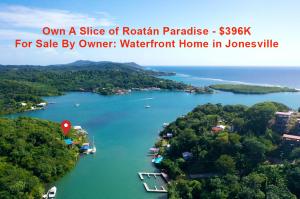 A waterfront property in Roatán’s Jonesville Bight has just hit the market waterfront-property-with-income-potential-FSBO