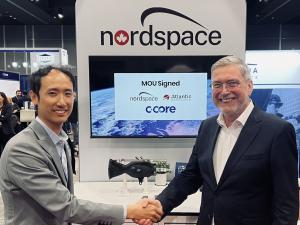 NordSpace Corp. and C-CORE are pleased to announce that they have signed a Memorandum of Understanding (MOU) to collaborate on advancing Canadian capabilities in the installation and operation of next-generation ground stations C-CORE Handshake
