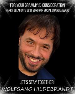 For Your Consideration- Wolfgang Hildebrandt is pictured showing his song and EP title, "Let's Stay Together"