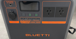 Close Up Of The Bluetti AC180P Portable Power Station