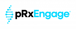 The pRxEngage logo. It symbolises connection, trust, and patient engagement in clinical research.