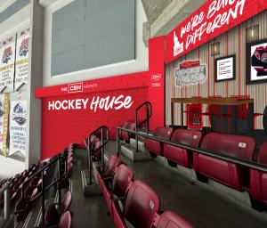 a mock of the new CBH Homes Hockey House.