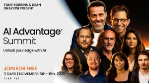 The future of business is being rewritten in real time AI Advantage Summit with Dean Graziosi, Tony Robbins and top AI leaders