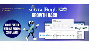 MISTA and RegulateCPG Growth Hack banner highlighting collaboration and food innovation