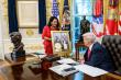 Natasha Owens Celebrates Success of 'The Chosen One' with President Trump in the Oval Office