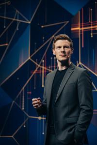 Matthew Blakemore delivering a keynote